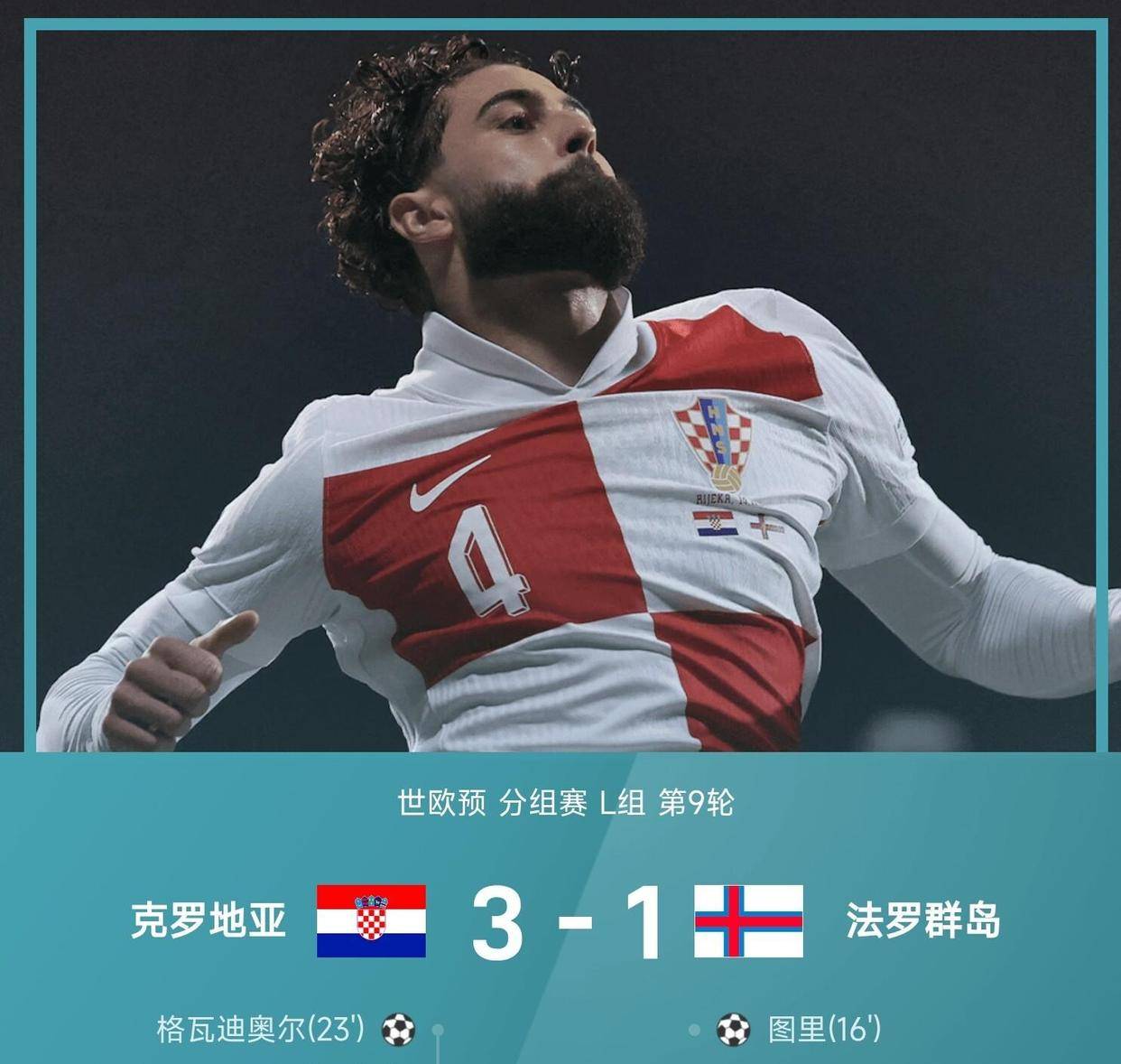 克罗地亚战胜芬兰，艰难晋级强